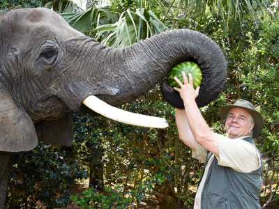 Bhagavan "Doc" Antle and Bubbles